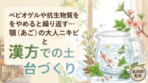 ベピオゲルや抗生物質をやめると繰り返す… 顎（あご）の大人ニキビ と 漢方での土台づくり 薬剤師監修