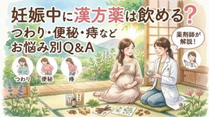 妊娠中に漢方薬は飲める?つわり・便秘・痔などお悩み別Q&Aを薬剤師が解説